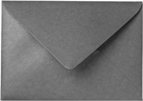 Umschlag Rustic Metallic 11 x 15,6 cm Platinum