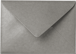 Umschlag Rustic Metallic 12,5 x 17,6 cm Titanium