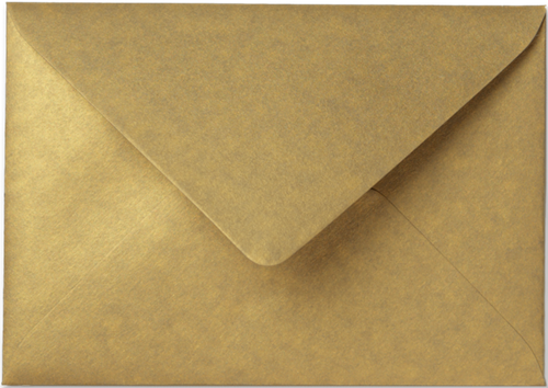 Umschlag Rustic Metallic 12,5 x 17,6 cm Gold