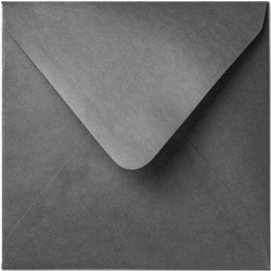 Umschlag Rustic Metallic 14 x 14 cm Platinum