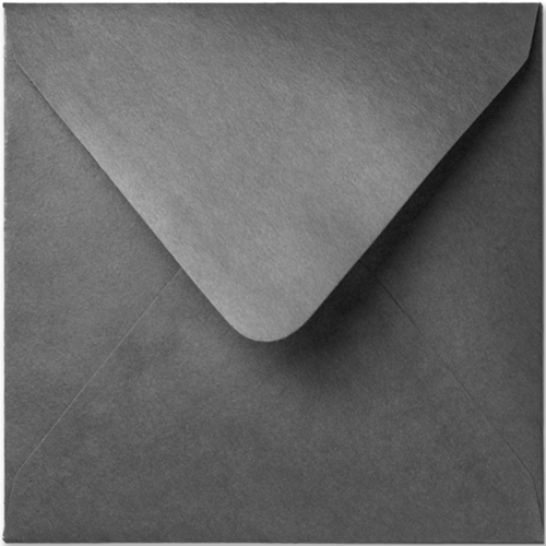 Umschlag Rustic Metallic 14 x 14 cm Platinum