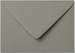 Umschlag Fabric 12,5 x 17,6 cm Cotton Grey