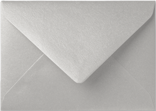 Umschlag Specials 8 x 11,4 cm Metallic Silver Pearl