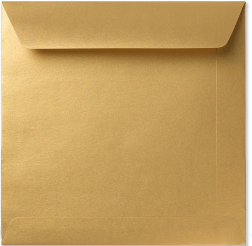 Umschlag Specials 19 x 19 cm Metallic Gold Rush