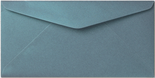 Umschlag Metallic 11 x 22 cm Petrol