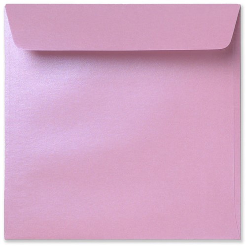 Umschlag Specials 16 x 16 cm Striplock/Haftklebend  Metallic Rose