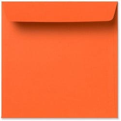 Umschlag Specials 16 x 16 cm Striplock/Haftklebend  Dunkelorange