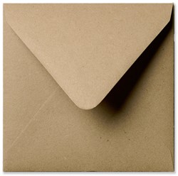 Umschlag Kraft 14 x 14 cm Naturbraun