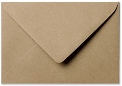 Umschlag Kraft 11 x 15,6 cm Naturbraun