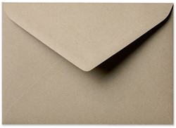 Umschlag Kraft 15,6 x 22 cm Naturgrau
