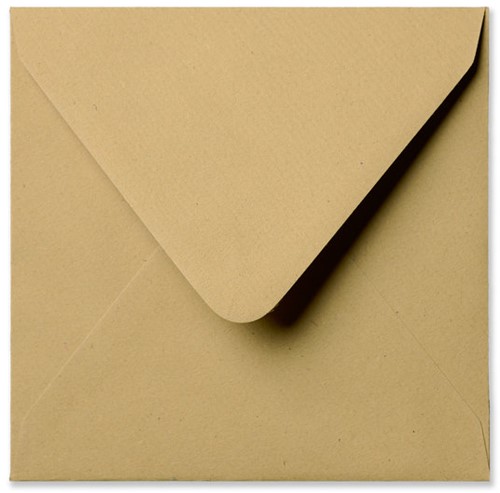 Umschlag Kraft 12 x 12 cm Hellbraun