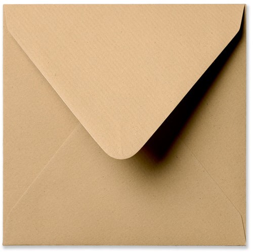 Umschlag Kraft 12 x 12 cm Braun