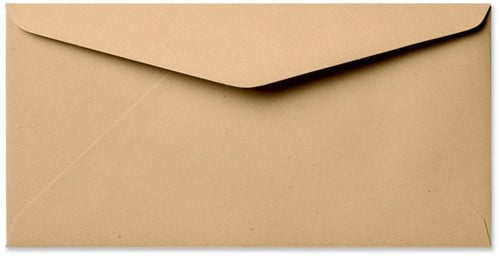Umschlag Kraft 11 x 22 cm Braun