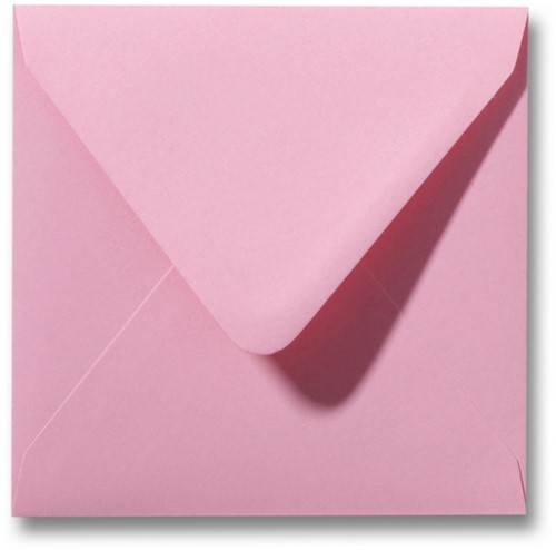 Umschlag Roma 12 x 12 cm Dunkelrosa