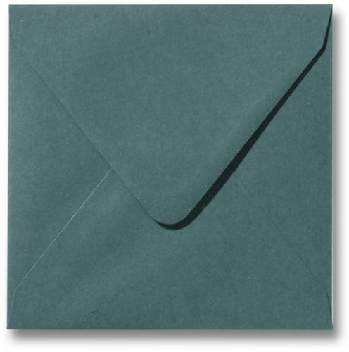 Umschlag Roma 12 x 12 cm Dunkelgrün 