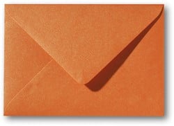 Umschlag Metallic 12 x 18 cm Orange Glow