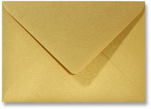 Umschlag Metallic 12 x 18 cm Gold