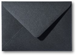 Umschlag Metallic 12 x 18 cm Black