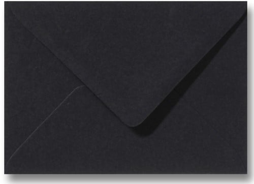 Umschlag Roma 13 x 18 cm Schwarz 