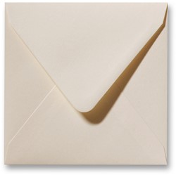 Umschlag Fiore 14 x 14 cm Creme