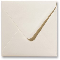 Umschlag Fiore 14 x 14 cm Elfenbein 