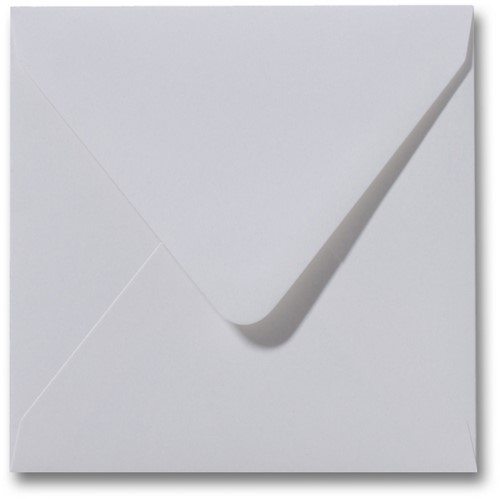 Umschlag Metallic 14 x 14 cm White