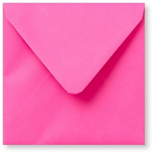 Umschlag Roma 16 x 16 cm Knallrosa