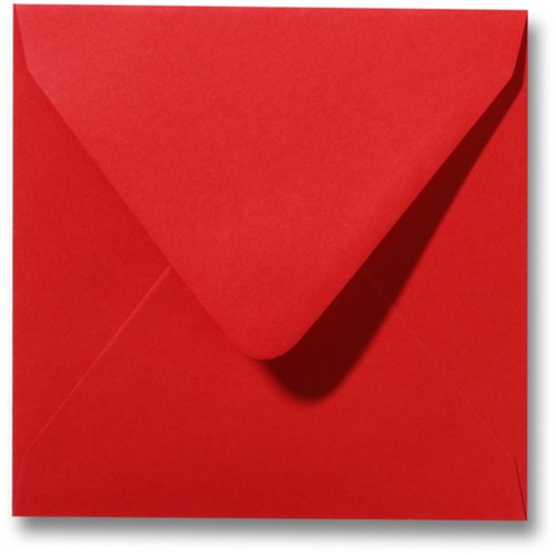 Umschlag Roma 16 x 16 cm Pfingstrosenrot