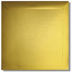Umschlag Metallic 22 x 22 cm Gold
