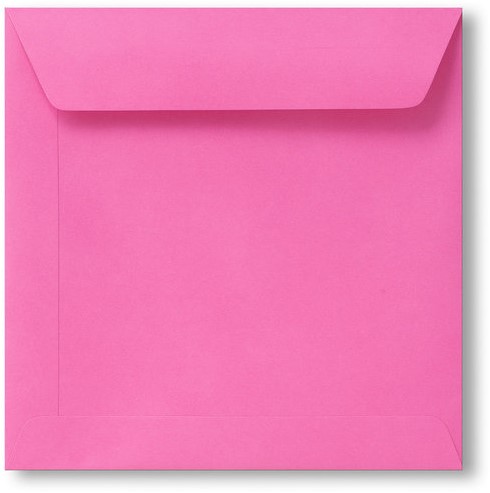 Umschlag Roma 22 x 22 cm Knallrosa