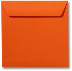 Umschlag Roma 22 x 22 cm Dunkelorange 