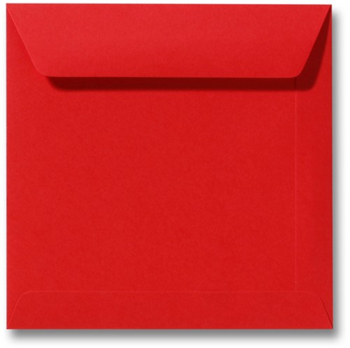 Umschlag Roma 22 x 22 cm Korallenrot 
