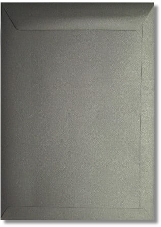 Umschlag Metallic 22 x 31,2 cm Silver Pearl