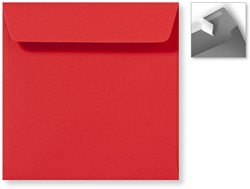 Umschlag Specials 16 x 16 cm Striplock/Haftklebend  Korallenrot