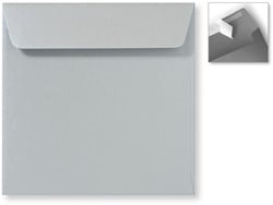 Umschlag Specials 16 x 16 cm Striplock/Haftklebend  Metallic Silver Pearl
