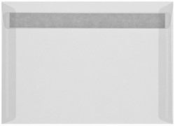 Umschlag transparent 16,2 x 22,9 cm Striplock/Haftklebend  Weiß