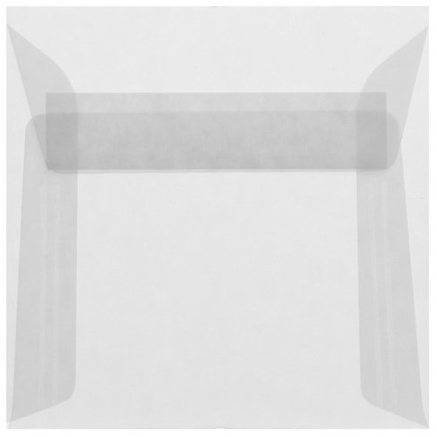 Umschlag transparent 12,5 x 12,5 cm Striplock/Haftklebend  Weiß