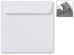 Umschlag Specials 16 x 16 cm Striplock/Haftklebend  Metallic Extra White