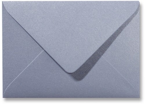 Umschlag Metallic 15,6 x 22 cm Silver