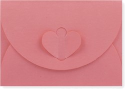 Geschenkumschlag 8 x 11,4 cm Lachs rosa Struktur