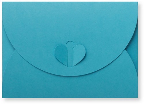 Geschenkumschlag 8 x 11,4 cm Ozeanblau