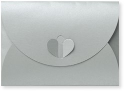 Geschenkumschlag 11 x 15,6 cm Metallic Silver