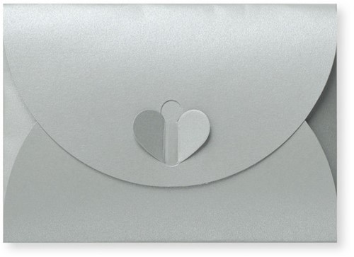 Geschenkumschlag 11 x 15,6 cm Metallic Silver