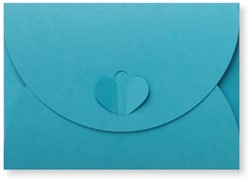 Geschenkumschlag 11 x 15,6 cm Ozeanblau