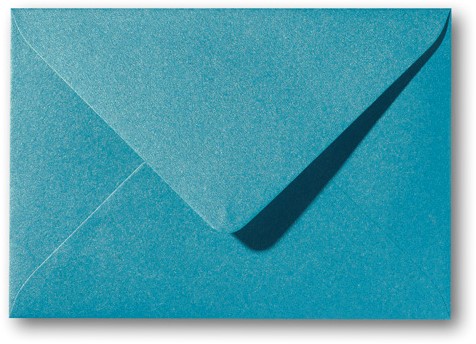 Umschlag Metallic 12,5 x 17,6 cm Curacao