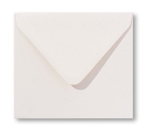 Umschlag Vintage 12,5 x 14 cm Blütenstaubgelb