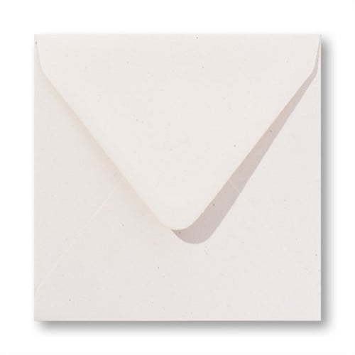 Umschlag Vintage 14 x 14 cm Blütenstaubgelb