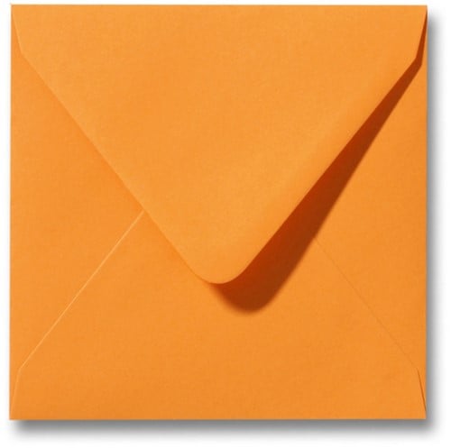 Umschlag Roma 16 x 16 cm Grellorange