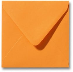 Umschlag Roma 14 x 14 cm Grellorange
