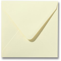 Umschlag Roma 16 x 16 cm Zartgelb